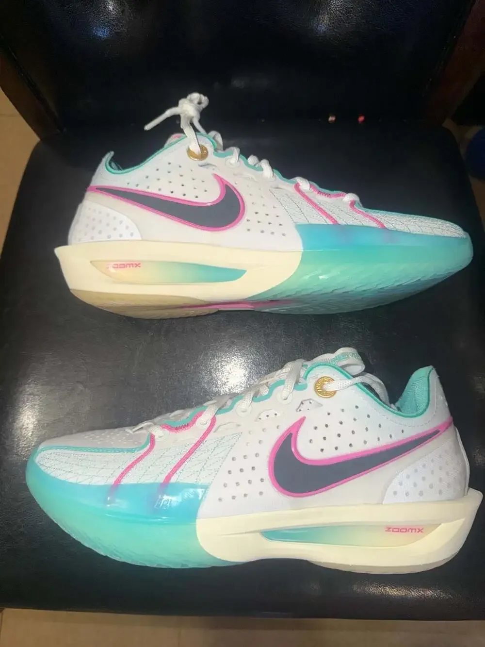 Nike Air Zoom GT Cut 3 EP White Teal Playful Pink (HM3699-161)